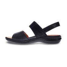 Como Back Strap Leather Sandals Black Lizard