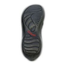 Como Back Strap Leather Sandals Black Lizard