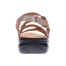 Emerald 3 Strap Leather Sandal Champagne