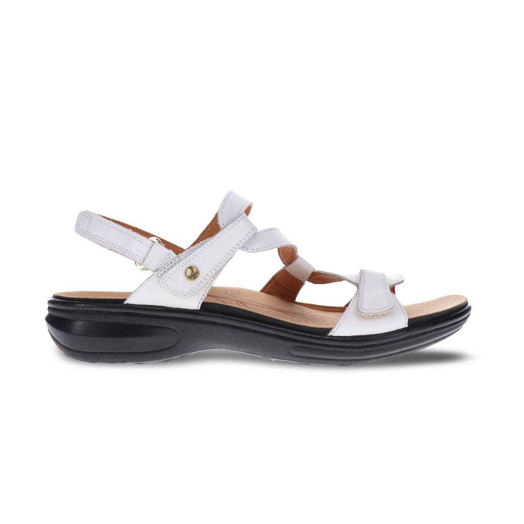 Emerald 3 Strap Leather Sandal Coconut
