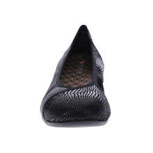 Nairobi Ballet Flat Black Lizard