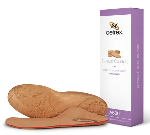 Aetrex Women's Casual Memory Foam Orthotics:Plantar Fasciitis, Flat Feet Relief L600