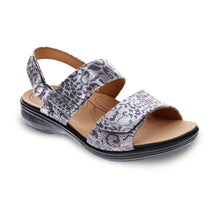 Como Back Strap Leather Sandals Silver Safari