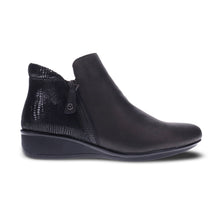 Damascus Bootie Black Lizard