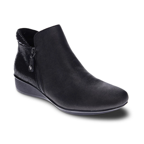 Damascus Bootie Black Lizard