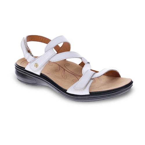 Emerald 3 Strap Leather Sandal Coconut