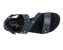 Chloe Navy Patent Lizard Print